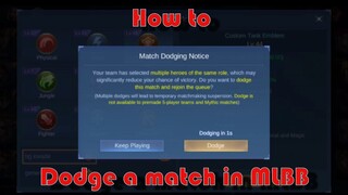 How to skip matches in MLBB, no loss in WR or Credit score, especially with troll team