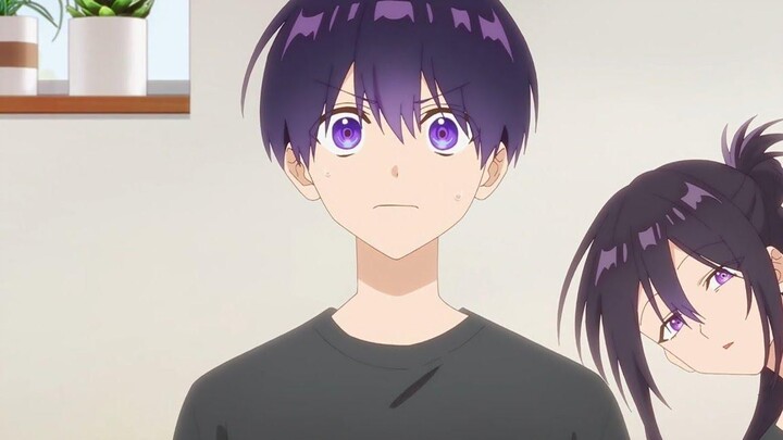 พ่อกับแม่ของ Izumi มอง Izumi และ Shikimori จากด้านหลัง