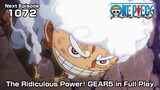 Preview One Piece Episode 1072 !| The Ridiculous Power! GEAR5 in Full Play