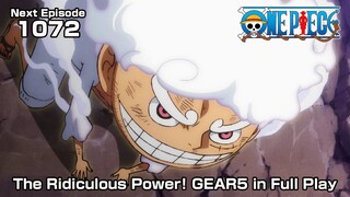 Preview One Piece Episode 1072 !| The Ridiculous Power! GEAR5 in Full Play