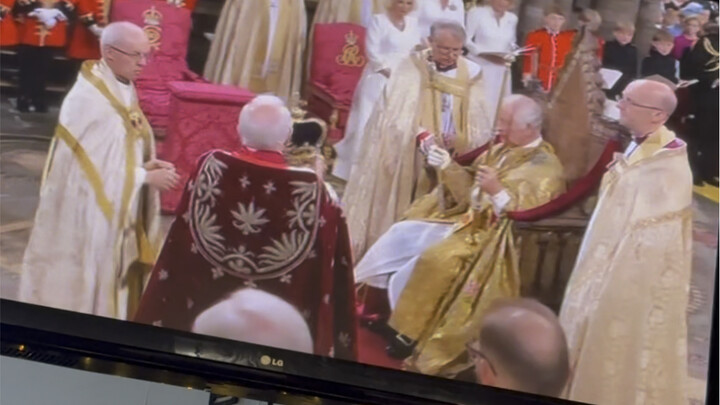 Britons react to seeing Charles wearing the crown