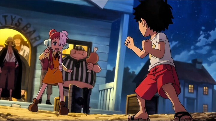 Beginilah Kehidupan Luffy dan Uta Saat Masih Kecil 😊
