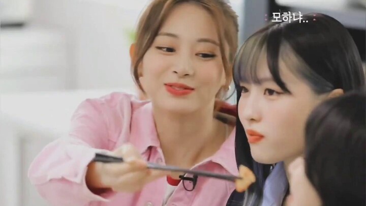 TWICE Momo: Tzuyu, cậu có thể cho chị ăn một lần được không?