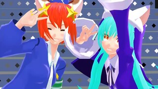 【mmd di gi charat】リンナ・キャラット＆ミ・ケ・キャラットでロキ