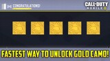FASTEST Way to Unlock GOLD Camo in Cod Mobile | Tips & Tricks!