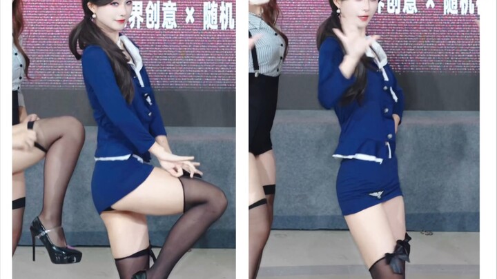 【Bestie—excuse me】The flight attendant is here to tease～