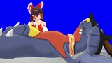 [อนิเมะ] [MMD 3D] Reimu กับ Gabite