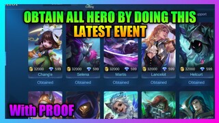 How To Unlock All Heroes in Mobile Legends | Latest Event Mobile Legends