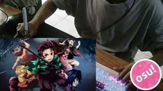 Demon slayer | kimetsu no yaiba | gurenge - LiSA | osu live play