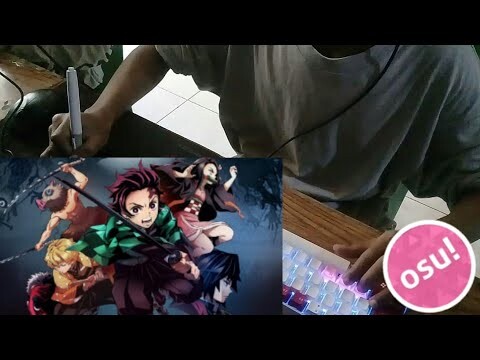 Demon slayer | kimetsu no yaiba | gurenge - LiSA | osu live play