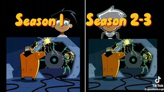 sự khác biệt của danny phantom của nhạc seseon 1.             seseon 2.             seseon 3