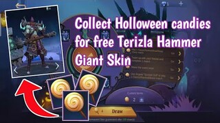 Get free draw from Terizla Hammer Giant Holloween event Trickster village in Mobile Legends