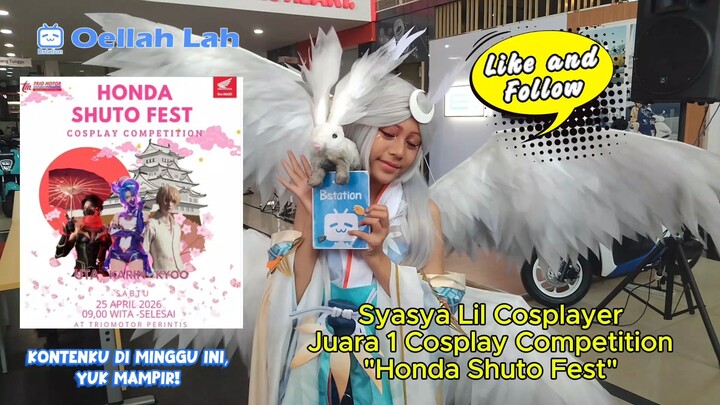 Syasya Lil Cosplayer Juara 1 Cosplay Competition "Honda Shuto Fest"