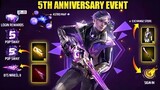 How To Complete FreeFire 5th Anniversary Event ? FreeFire 5th Anniversary Free Rewards