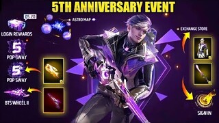 How To Complete FreeFire 5th Anniversary Event ? FreeFire 5th Anniversary Free Rewards