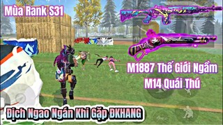 [Free Fire] M1887 Thế Giới Ngầm + M14, Leo Rank Đầu Mùa S31 Địch Ngán Ngẩm Khi ĐKHANG Bắn Toàn Đầu !