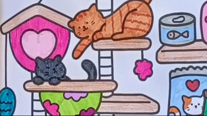 Color With me 03 | Pet Shop Shorts | Cute Cats
