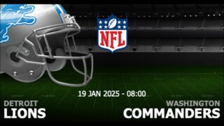 NFL2024-24 รอบดิวิชั่นนอลเพลย์ออฟ.คู่2 ดีทรอยส์ไลอ้อน Vs คอมมานเดอร์อเมริกันฟุตบอลบรรยายไทย