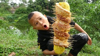 Thịt Quấn Dứa - Mao Đệ Chế Biến Ẩm Thực Cực Ngon Sin Lỗi Mao Ca Vụ Đốt Nhà