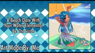 A Beach Date With Your Water Elemental - (Water Elemental x Listener) [ASMR Roleplay] {F4M}