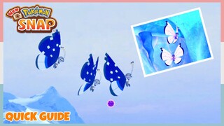 Where To Find Polar & Icy Snow Vivillon At Snowfields *Day & Night* | New Pokemon Snap - Quick Guide