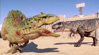 BIG EATIE T-REX vs EVERY LARGE CARNIVORE DINOSAUR - Jurassic World Evolution 2