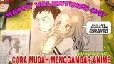 happy Valentines day.cara mudah menggambar anime NiSHIKATA X TAKAGI