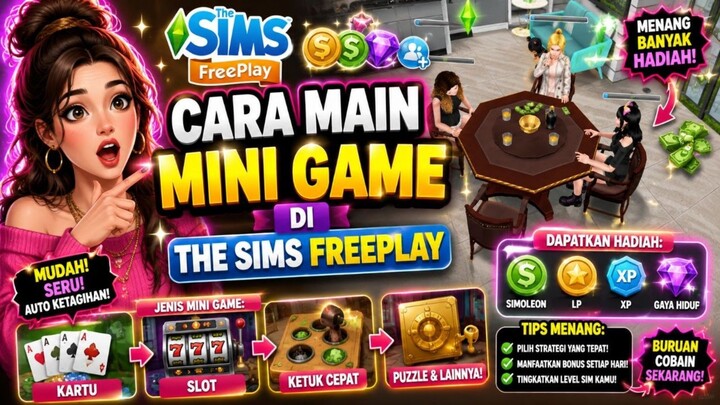 MAIN MINI GAME INI DIJAMIN KETAGIHAN LHO 🤭 | THE SIMS FREEPLAY