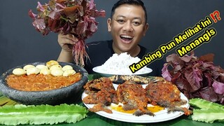 MUKBANG IKAN BALADO + LALAPAN JENGKOL MUDA MENTAH IKAN ASIN JAPUH BAKAR SAMBAL TERASI PEDAS NIKMAT