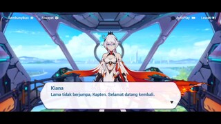 setelah lama pensi honkai impact balik lagi di sambut sama kiana🥰🥰🥰