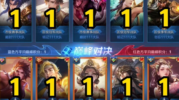 Pertarungan mempertahankan puncak dengan skor 1, semua sepuluh orang dapat nilai 1!