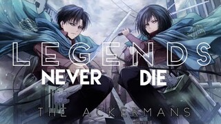 Levi x Mikasa Ackerman || Legends Never Die AMV || Attack On Titan