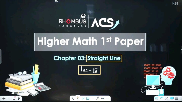 Highermath 1st Chapter-3,(Straight Line),Lecture-15, HSC26