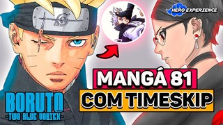 COMEÇOU TWO BLUE VORTEX TIMESKIP! SARADA VS CODE EM KONOHA | BORUTO 81