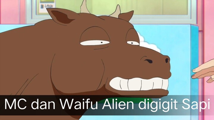 #KompetisiKreasiUnggahan2 , Waifu Alien digigit Sapi