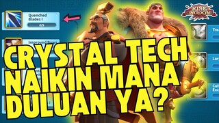 CRYSTAL TECHNOLOGY KVK NAIKIN YG MANA DULU??? PANDUAN TEKNOLOGI KRISTAL | Rise Of Kingdoms Indonesia