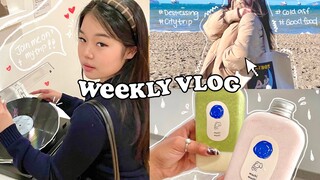 unwinding vlog🧸🍂: travel diary l the city has turned orange! l beach on cold days etc..
