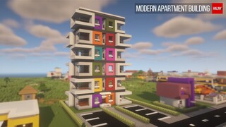 Modern apartment building in Minecraft