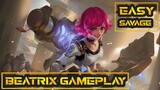 NEW HERO BEATRIX GAMEPLAY | MOBILE LEGENDS BANG BANG