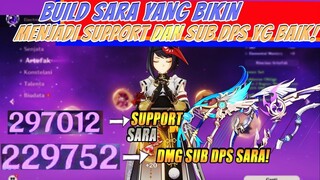 BUILD KUJOU SARA THE BEST ELECTRO BUFFER! WEAPON DAN ARTIFACT GENSHIN IMPACT