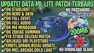 Data ML Lite Full Event 200Mb Terbaru Patch Revamp | ML Lite | Cara Mengatasi Lag & Patah Patah