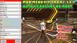 MOD MENU AUTO HEADSHOT V1.54.7 BANGKE LAH REVIEW MOD MALAH KETEMU CH3ATER DARAH KEBAL GA MATI MATI !