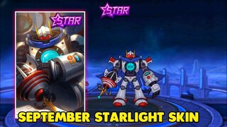 UPCOMING ATLAS SEPTEMBER STARLIGHT SKIN "SPACE MECH" || ATLAS NEW SKIN 2022 || MOBILE LEGENDS