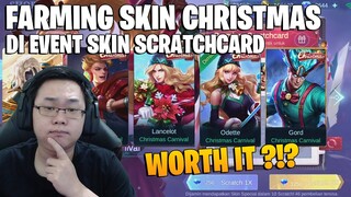 TUMBAL GACHA EVENT SCRATCHCARD SKIN CHRISTMAS - KOK HARGANYA JADI MAHAL GINI? MOBILE LEGEND