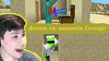 [Game]Minecraft: dream VS sát thủ George, một chạm là thua