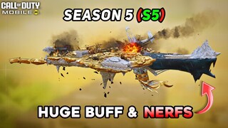 CODM Season 5 Buffs & Nerfs time to say BYE to MG42