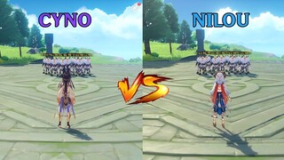 Cyno vs Nilou! Who is the best? BURST DMG COMPARISON!