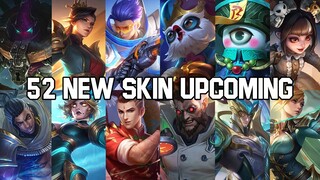 52 NEW SKIN UPCOMING MOBILE LEGENDS (+UPDATED BACKGROUND SKIN) - Mobile Legends Bang Bang