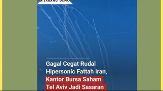 Rudal-rudal Iran kembali menghujani wilayah Israel, Kamis (19/6) pagi. Serangan mengejutkan ini meng