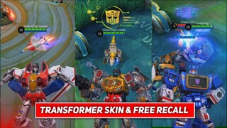 UPCOMING TRANSFORMER SKINS GAMEPLAY - ALDOUS STARSCREAM | ROGER GRIMLOCK | POPOL SOUNDWAVE | MLBB